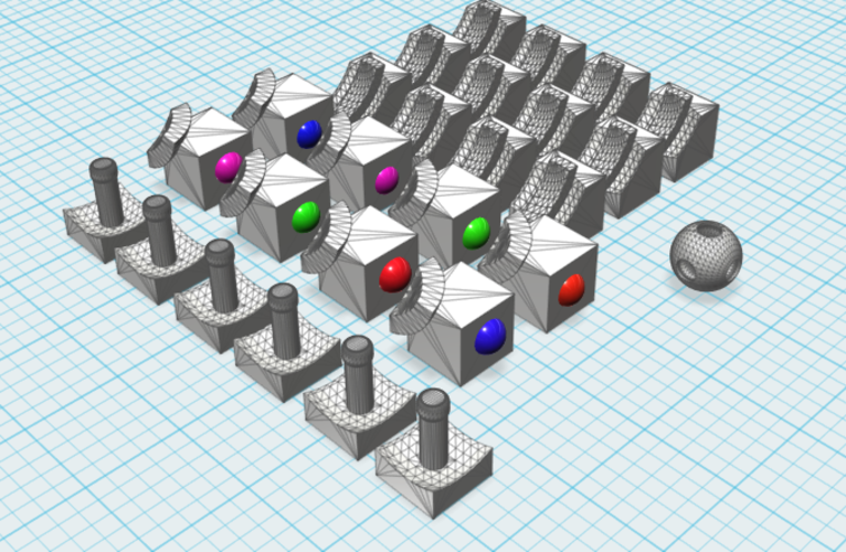 rubik cube peices  3D Print 110056