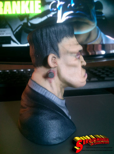 Frankie Figurine Bust Hollow 9cm Height 3D Print 110058