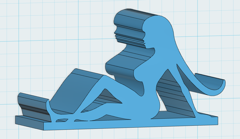 Mud Flap Girl iPhone stand