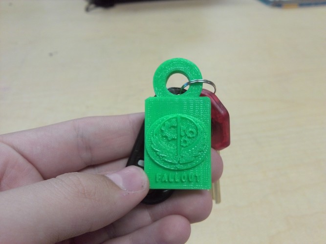 fallout keychain 3D Print 110085