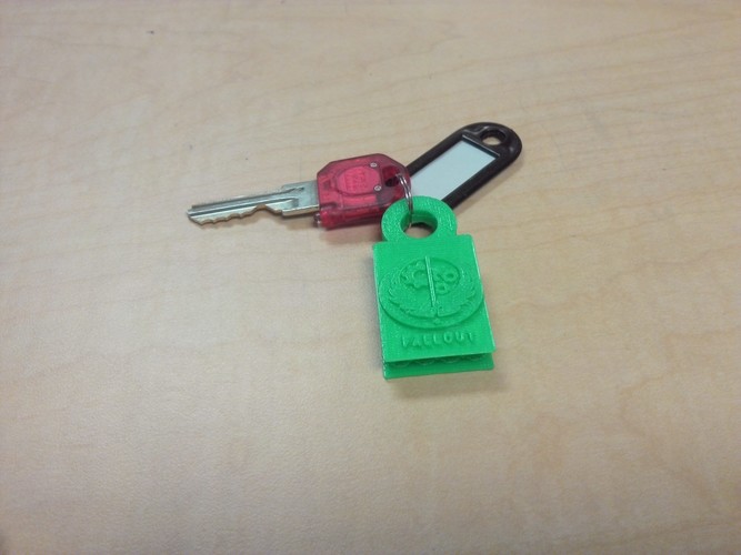 fallout keychain 3D Print 110087