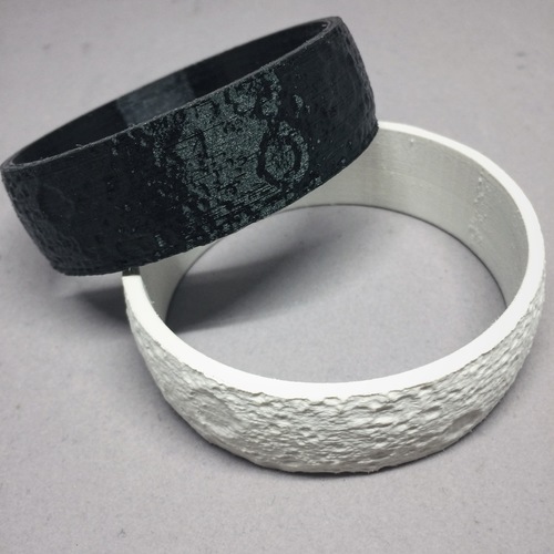 Moon bracelet 3D Print 110128