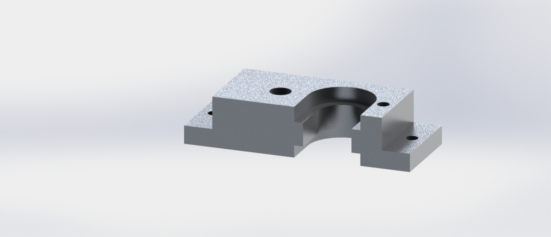 Bulldog extruder E3D V6 hotend mount 3D Print 110221