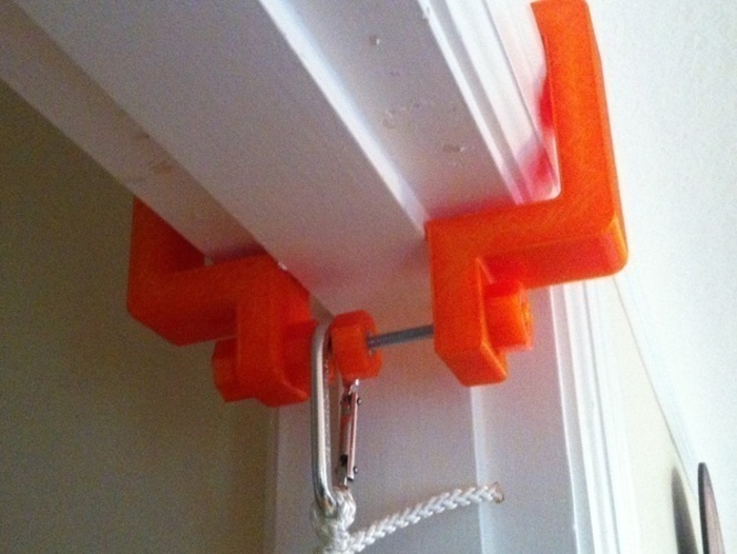 Adjustable Doorway Clamp for Baby Swing 3D Print 110270