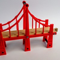 Small Bridge construction for wooden rails (IKEA) 3D Printing 110289