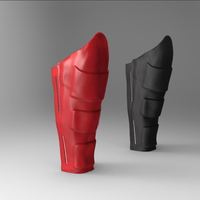Small BATMAN Shin Guard (COSPLAY) 3D Printing 110315