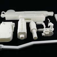 Mini-Uzi submachine gun with shoulder stock opened. (Replica) - Thumbnail 4