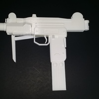 Mini-Uzi submachine gun with shoulder stock opened. (Replica) - Thumbnail 5