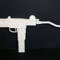 Mini-Uzi submachine gun with shoulder stock opened. (Replica) - Thumbnail 6