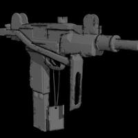 Mini-Uzi submachine gun with shoulder stock opened. (Replica) - Thumbnail 10
