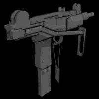 Mini-Uzi submachine gun with shoulder stock opened. (Replica) - Thumbnail 11