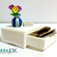 Small Miniature furniture table drawer toy for sylvanian families 3D Printing 110412