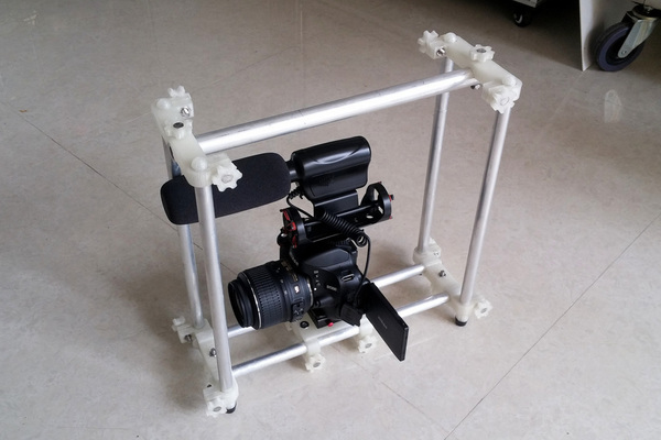 DSLR Cage (15mm Rail) Remix- with Lasers!