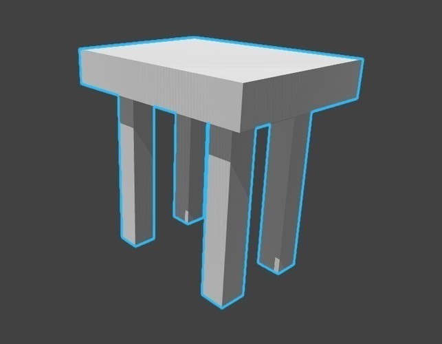 A simple table 3D Print 110526