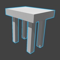Small A simple table 3D Printing 110526