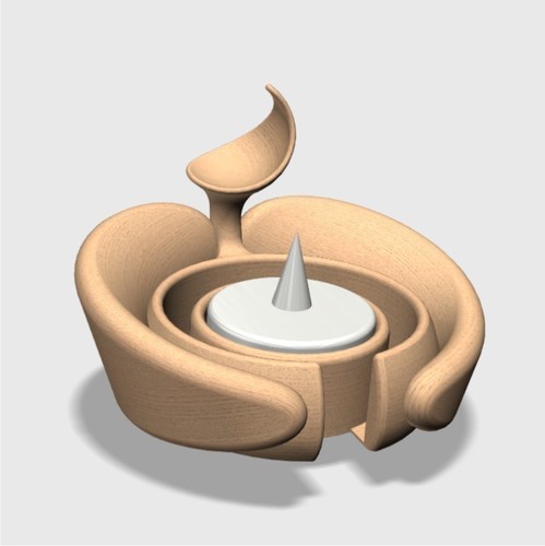 Real embrace - Candle holder 3D Print 110535