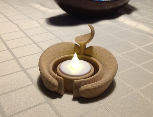 Real embrace - Candle holder 3D Print 110536