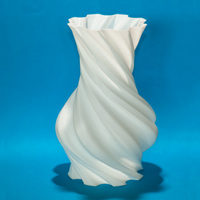 Small Torqued Round Vase  3D Printing 110549