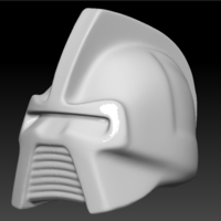 Small 1970s Battlestar Galactica Cylon Centurian helmet 3D Printing 110594