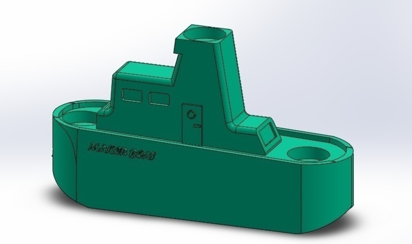 Maker Boat Candle Holder 3D Print 110619