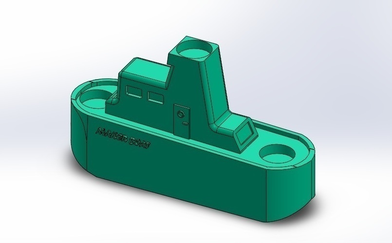 Maker Boat Candle Holder 3D Print 110621