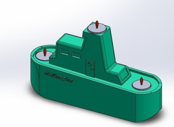 Maker Boat Candle Holder 3D Print 110622