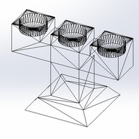 3 Candle Holder Te Light (Candelabro de 3 velas de te) - Thumbnail 2