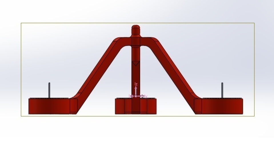 Pendulum Candle Holder (Porta velas de Péndulo para 3 velas de T 3D Print 110644