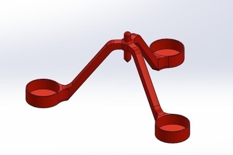 Pendulum Candle Holder (Porta velas de Péndulo para 3 velas de T 3D Print 110645