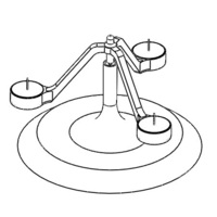 Pendulum Candle Holder (Porta velas de Péndulo para 3 velas de T - Thumbnail 7