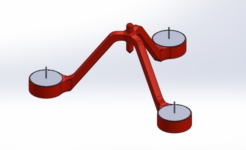 Pendulum Candle Holder (Porta velas de Péndulo para 3 velas de T 3D Print 110650