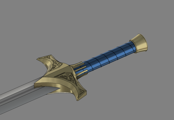 Jaune Arc's Sword "Crocea Mors" 3D Print 110666