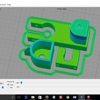 Adjustable Optical Z - Endstop Holder for 10mm rails / LMK10UU / - Thumbnail 2