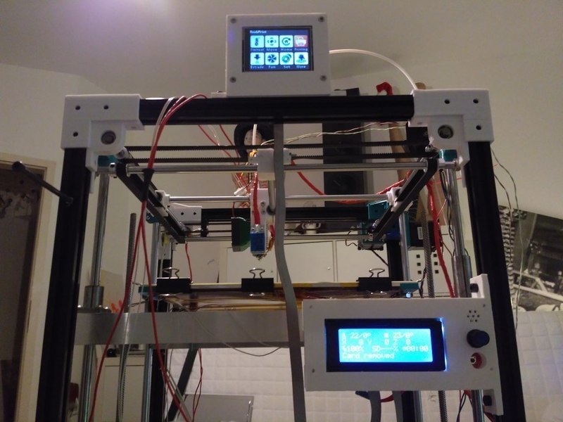 Simple case for mounting 2004 LCD / RepRap Discount Smart Contro