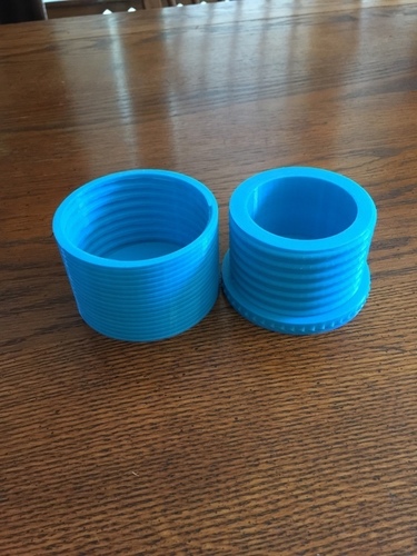 Decorative threaded Container 3D Print 110817