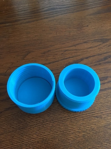 Decorative threaded Container 3D Print 110818