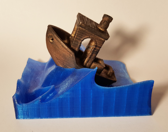 Wave stand for the #3DBenchy  3D Print 111048