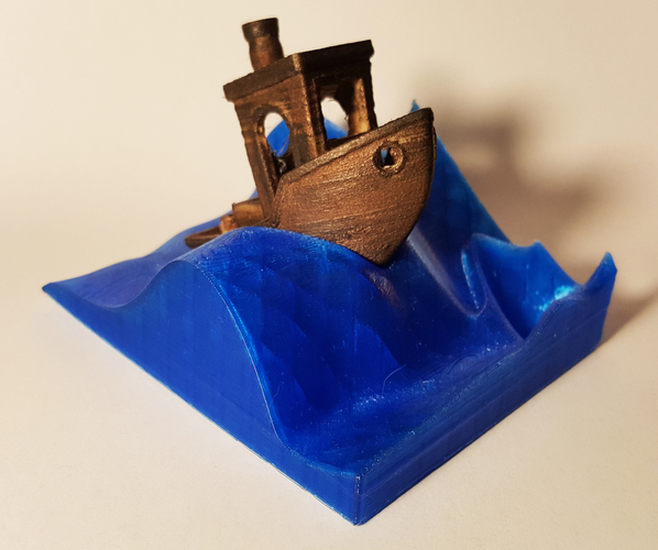 Wave stand for the #3DBenchy