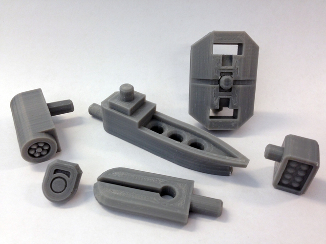 Mech City: Equipment Expansion Set 3D Print 111139