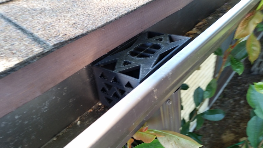 Gutter Downspout Filter 3D Print 111276