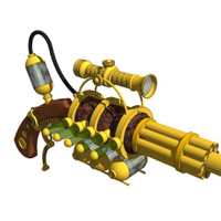 Steampunk Theater Prop Pistol (Cosplay) - Thumbnail 1