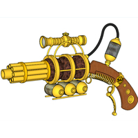 Steampunk Theater Prop Pistol (Cosplay) - Thumbnail 2