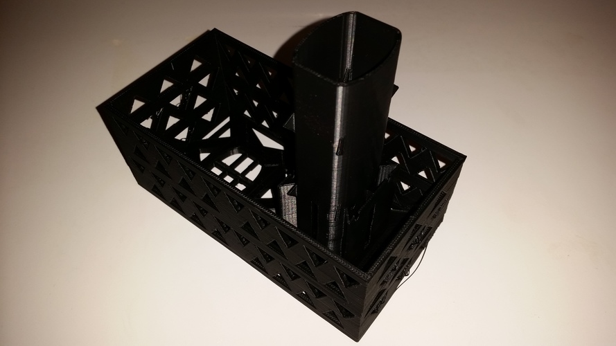 Gutter Downspout Filter (extended corner section) 3D Print 111310