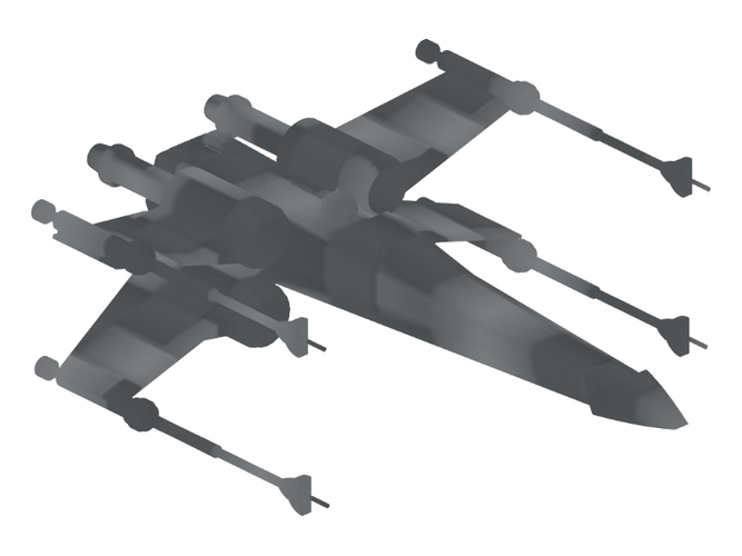X-Wing - Star Wars 3D Print 111384