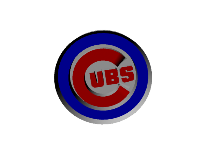 Cookie Cutter - Chicago Cubs 3D Print 111440