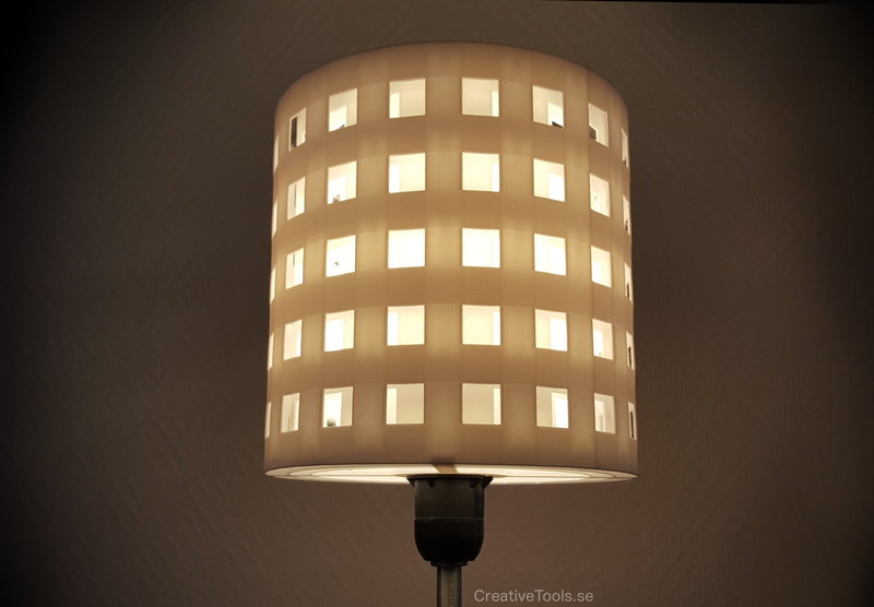 Lampshade for standard light fixture (concentric walls)