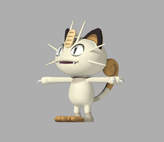 Meowth - Pokemon 3D Print 111483