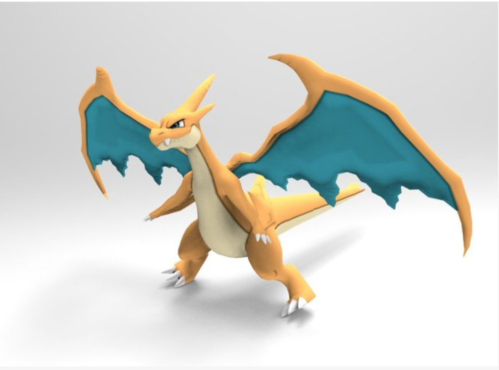 STL file POKEMON - MEGA CHARIZARD 🐉・3D printing template to