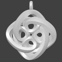 Interlocking Celtic Necklace Pendant  - Thumbnail 2