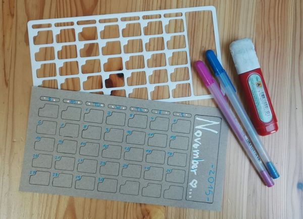 monthly calendar